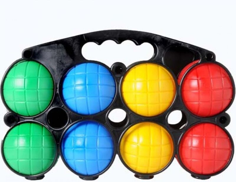 Pétanque 8 boules en plastique avec plateau plastique - HOT Games