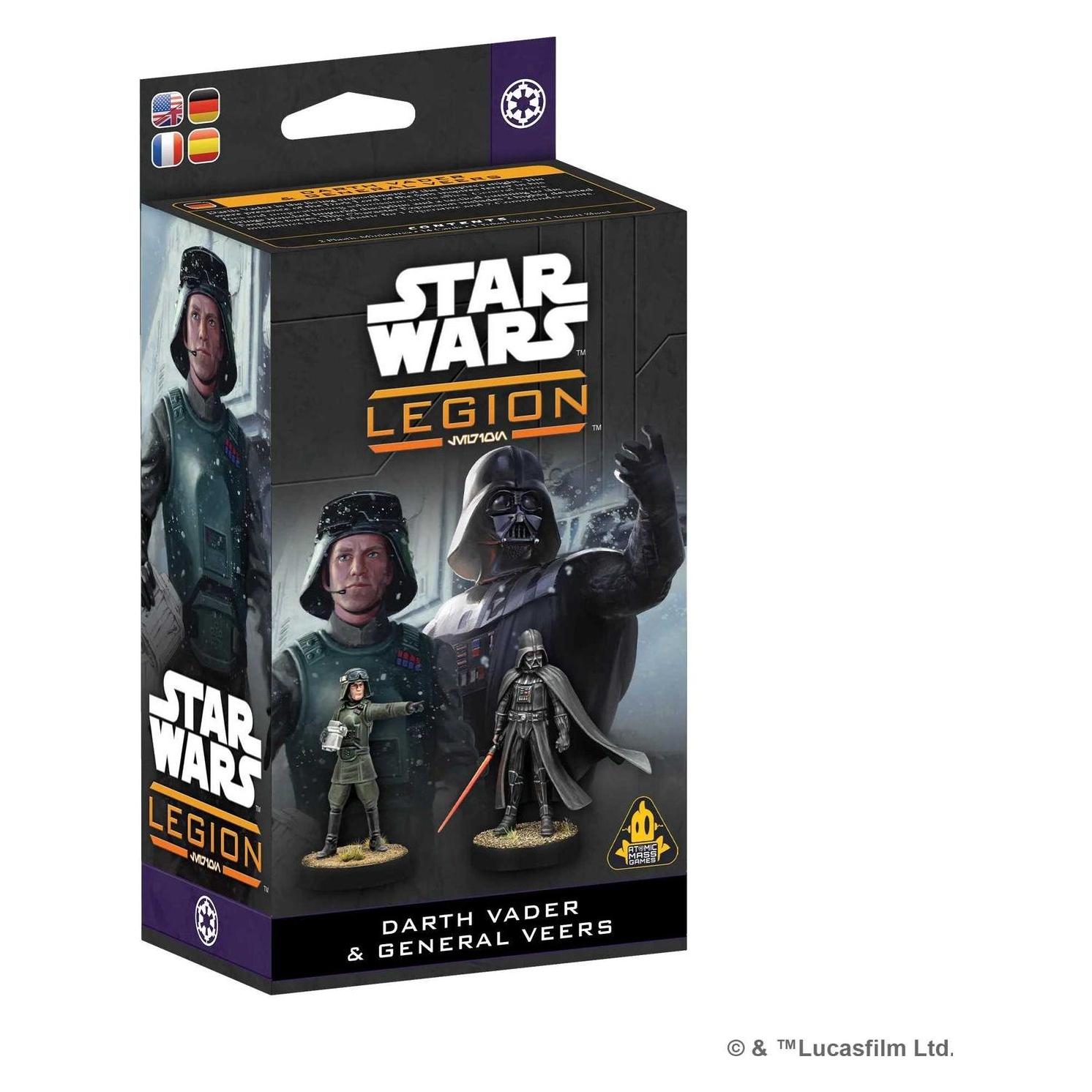 Atomic Mass Games Sw Legion Darth Vader & General Veers (Fr-De-En-Es) (Kunststoff) (AMGD1232)