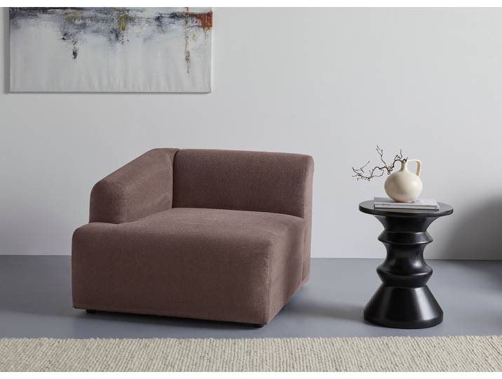 Sessel LYZA mit Armlehne links oder rechts, Masse B/T/H: 96/96/74 cm , braun, B:96cm H:74cm T:96cm, 100% Polyester, LEGER HOME BY LENA GERCKE, Sessel, Sessel, als Modul oder separat verwendbar, für individuelle Zusammenstellung