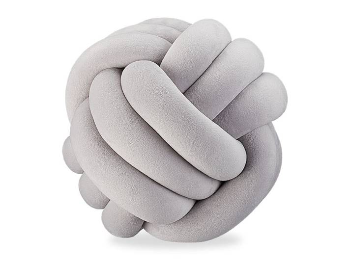 Relaxdays 5 x Knotenkissen grau