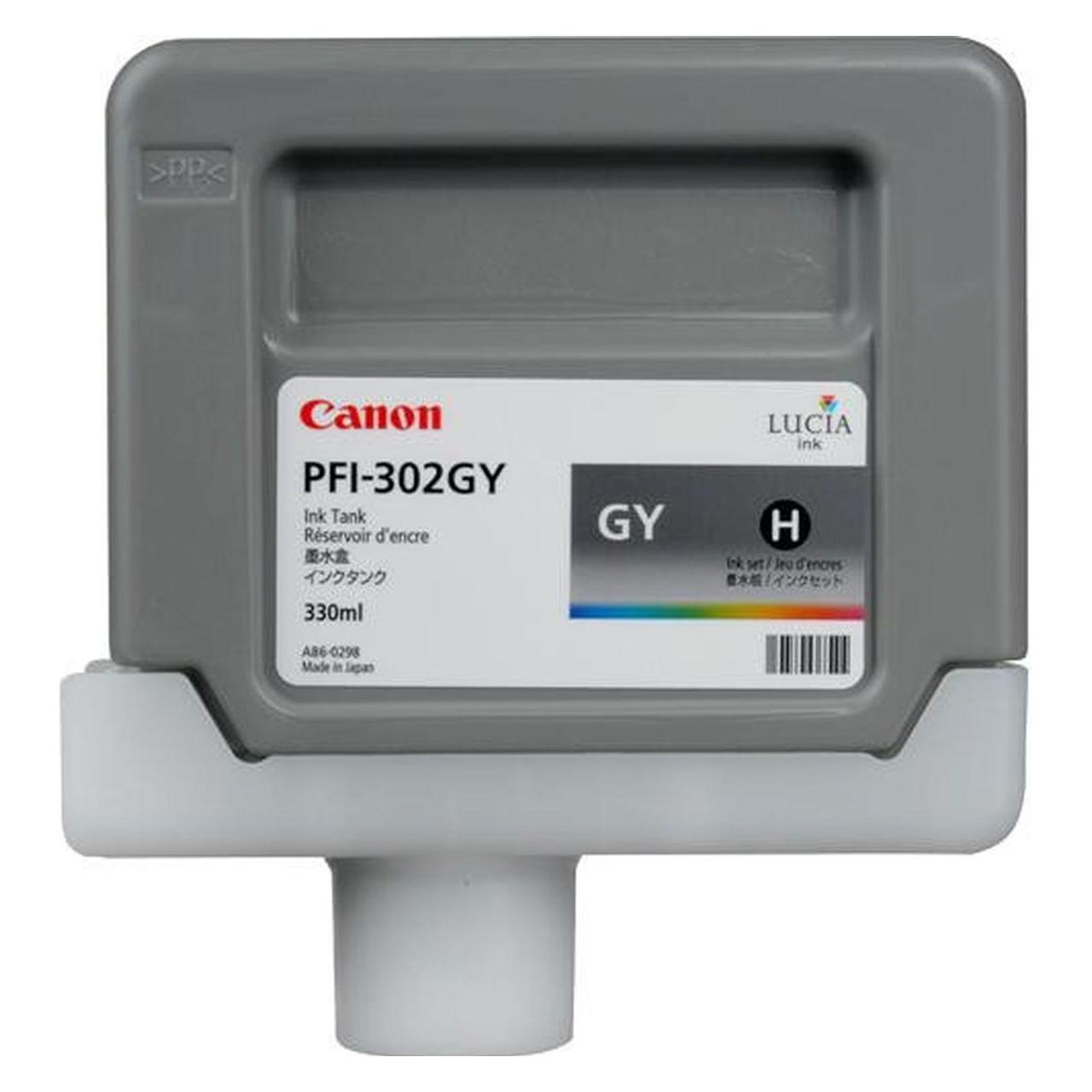 Canon Tinte Large Format grey Orig.Nr. PFI-302GY (GY, LBK) (PFI302GY)