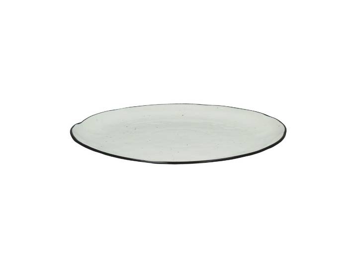 Assiette plate en porcelaine blanche, ronde, uni - Pomax, Basil -