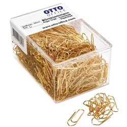 OTTO Office Büroklammern 26mm, goldfarben, 500 Stück gold
