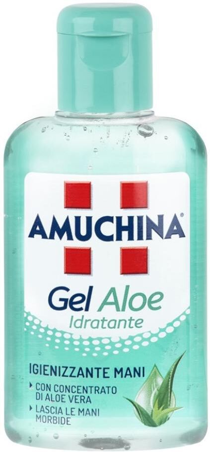 FATER SpA Amuchina Gel Aloe Igienizzante Idratante 80ml - Gel Disinfettante Mani con Aloe Vera
