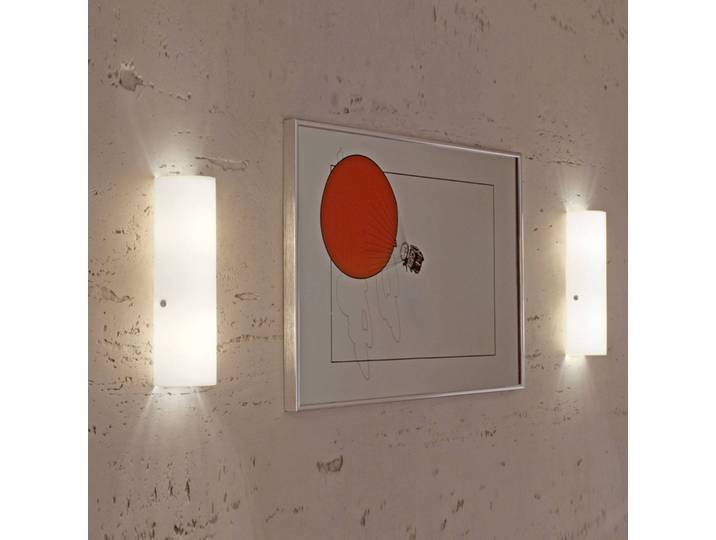 Casablanca Wandlampe Tubo, dimmbar, weiß / opal, für Wohn- / Esszimmer, Glas, Design, Wandleuchte, Wandlampe Innen