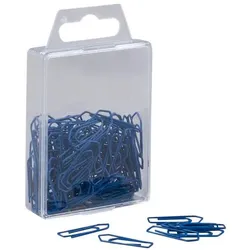 Gowi Büroklammern Metall blau