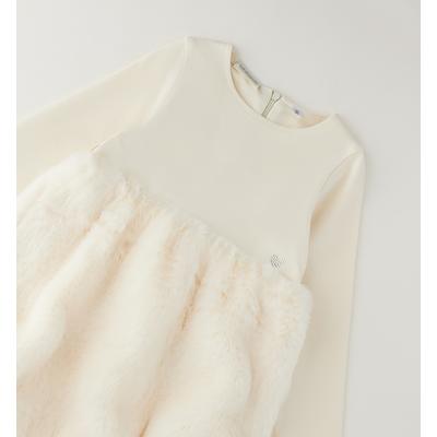 Sommerkleid SARABANDA "BABY GIRL LAY DRESS", Mädchen, Gr. 110, EURO-Größen, beige (amber), 100% Polyester, Kleider Sommerkleid