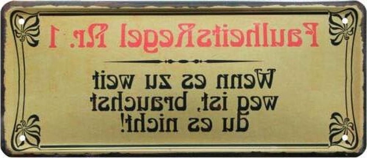 Decoratief Metalen Bord Wanddecoratie Meerkleurig 28 x 12 cm