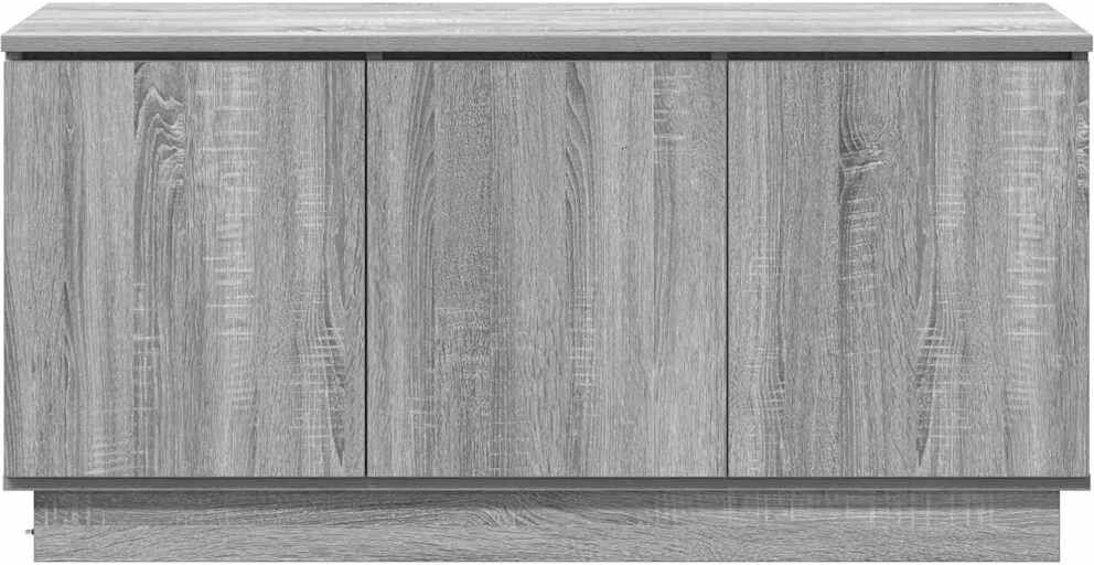 Metro TV Cabinet With LED 100 X 38 X 49 Cm Gray Sonoma 88"