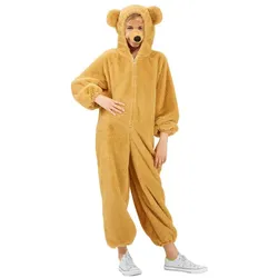 buttinette Braunbär-Overall für Kinder