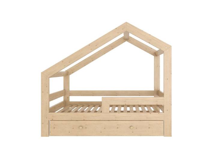 Need Sleep Hausbett Asymmetrisches Hausbett mit Schublade und Rausfallschutz 80x160 cm