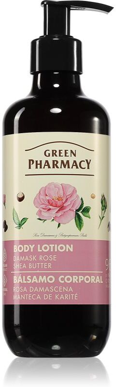 Green Pharmacy Damask Rose & Shea Butter Body Lotion nährende Body lotion 400 ml