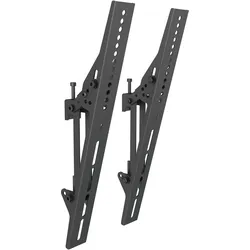 Multibrackets Tilt-Halter VESA 400, Metall, zu Pro System (Wand, 30 kg), Monitor Halterung, Schwarz