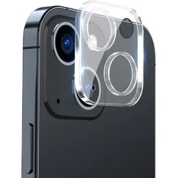 2x Kamera 9H Panzerhartglas für iPhone 14 Plus 3D KLAR ECHTES TEMPERED Panzerglas Kameraglas Kamerhartglas Kameraschutzglas