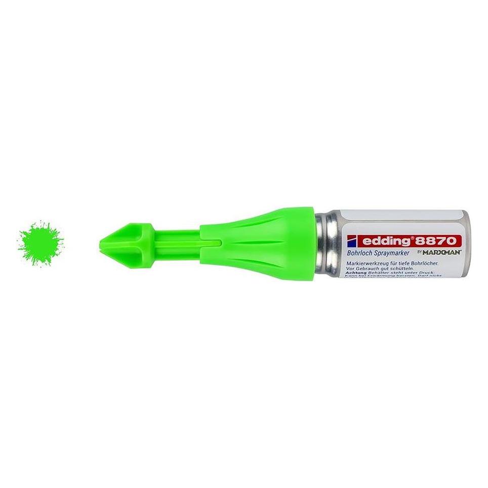 Edding Spray marker fluorescent green chalk paint for drilled holes (5x) (49392090)
