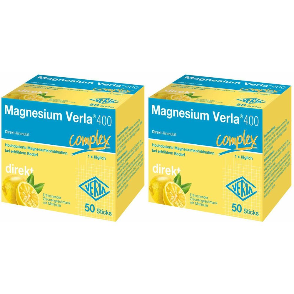 Magnesium Verla 400 Direkt Granulat Doppelpack 2x50 St