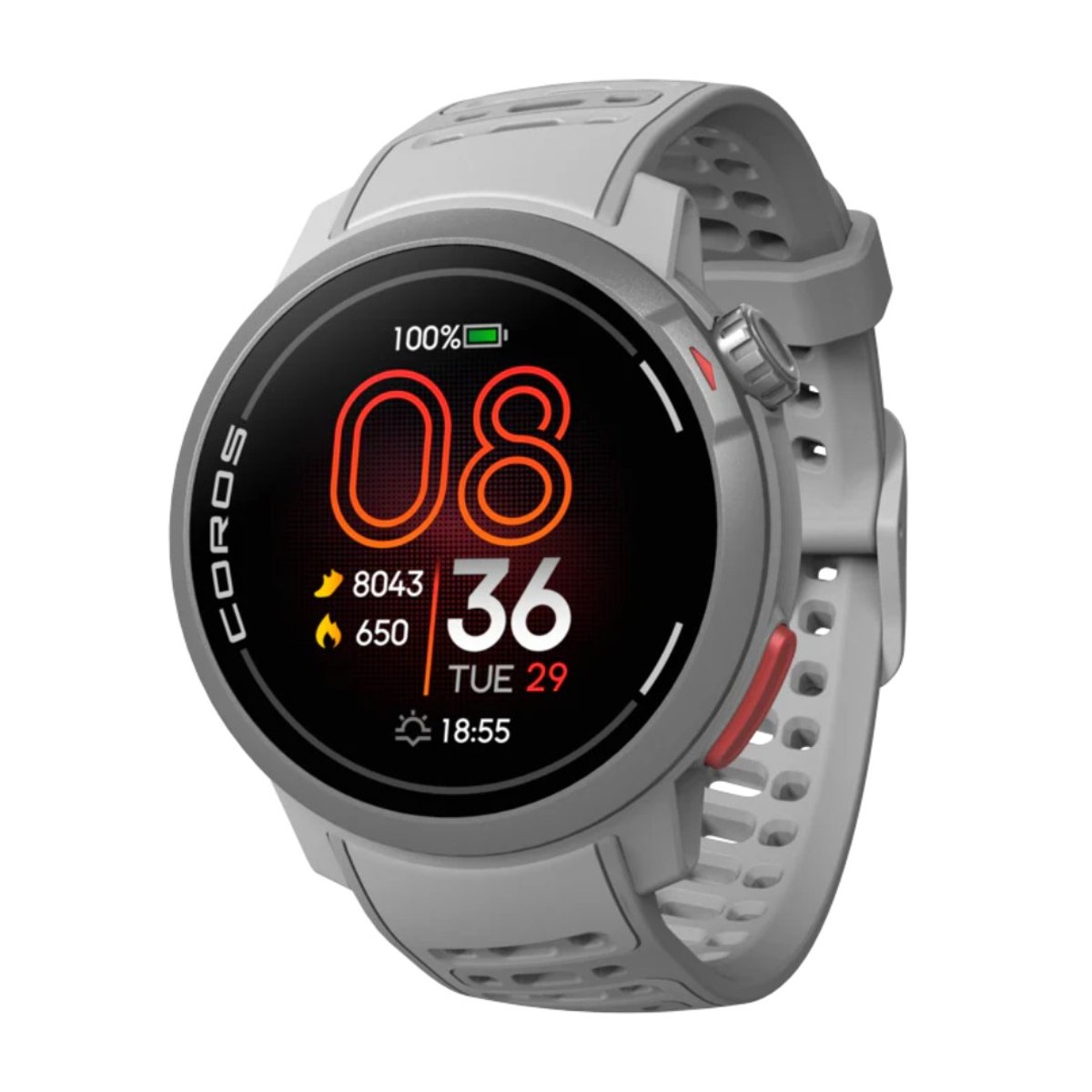 Relógio Coros Pace Pro GPS Silicone Cinza Unisex