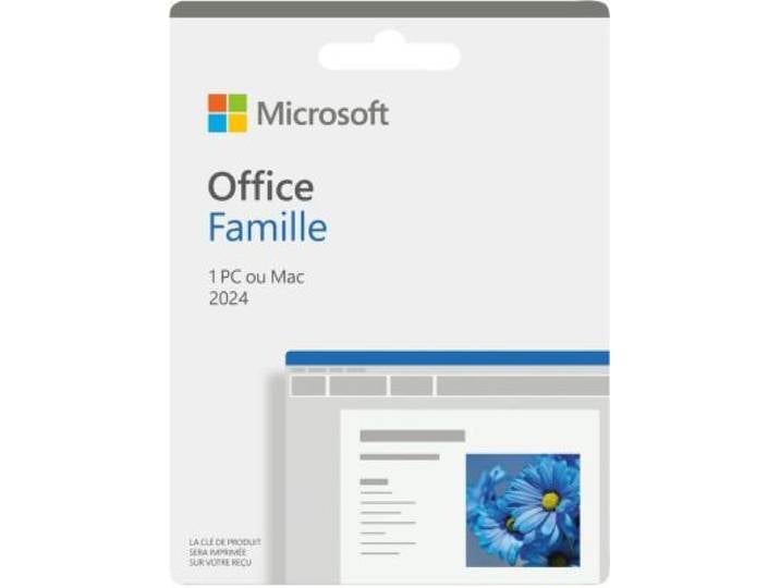 Microsoft - Logiciel De Bureautique Office Famille 2024