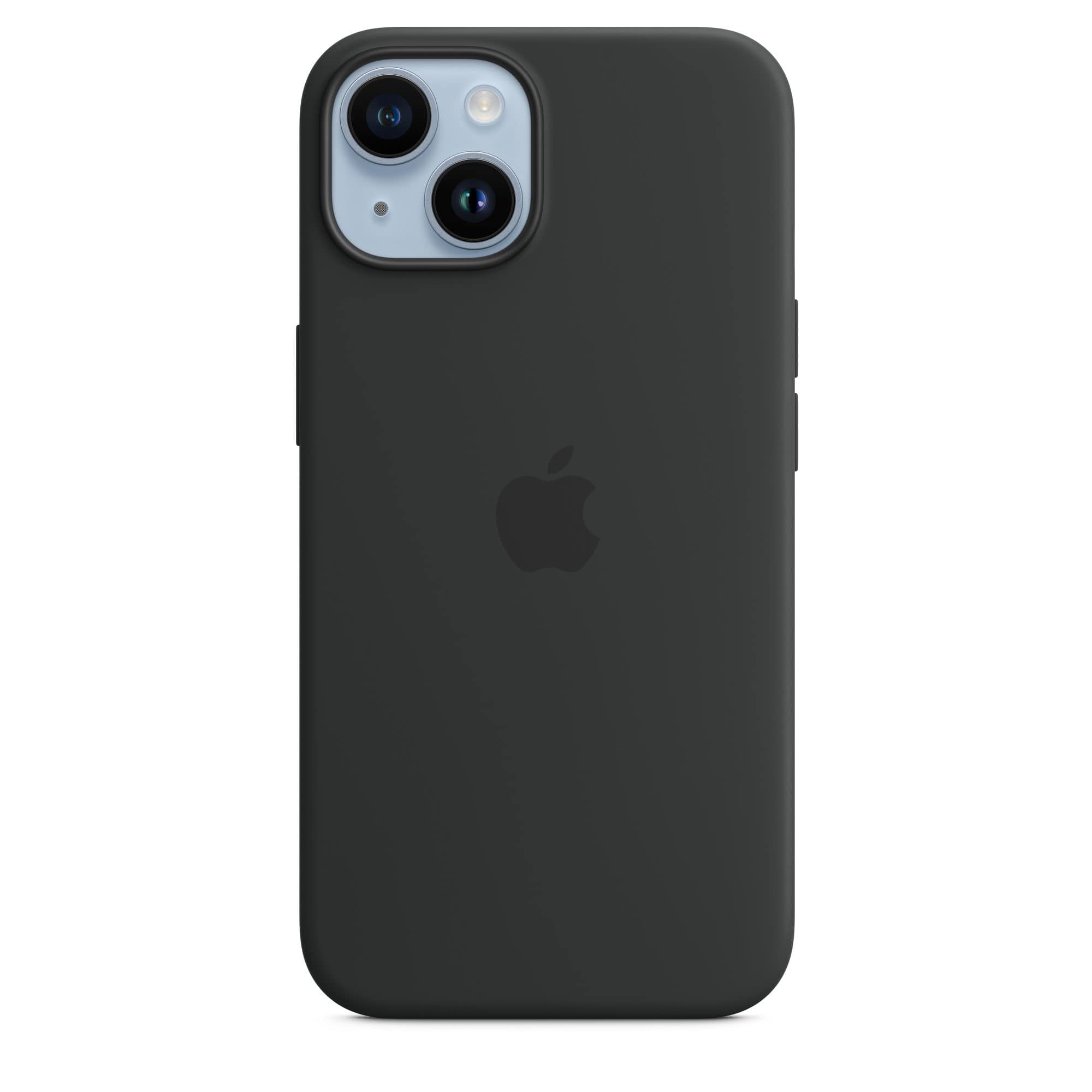 Apple Silikon Case mit MagSafe Cover für iPhone 14 (Schwarz) MPRU3ZM/A