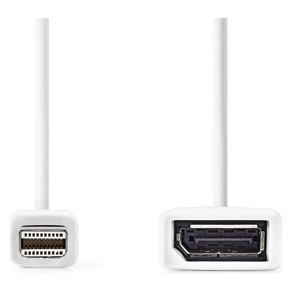 Nedis Mini Displayport-Kabel | DisplayPort 1.2 | Mini DisplayPort Stecker | DisplayPort Buchse | 21. (0.20 m) (CCGB37450WT02)
