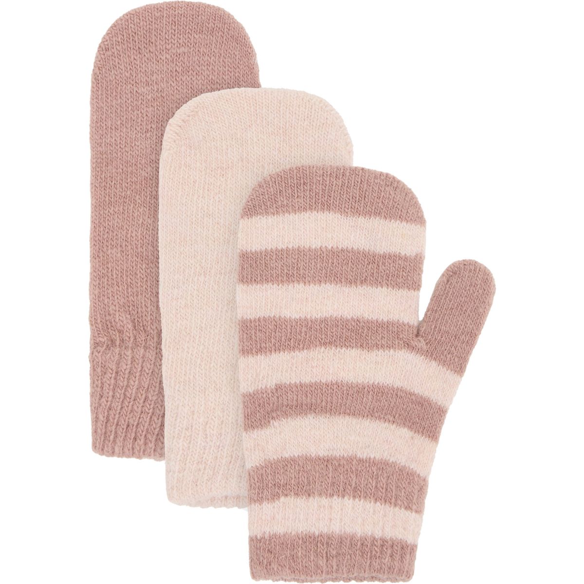 Minymo Magic Mittens Knit 3-pack fawn (6510) 1-2Y 164450-6510-1-2Y