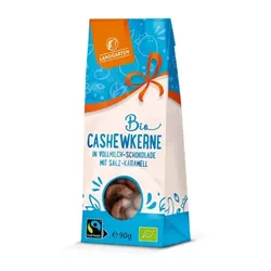 Landgarten Cashewkerne in Salz-Karamell Schokolade bio