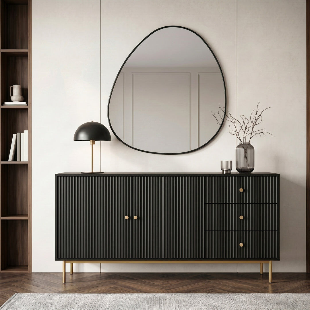 Fairmont Park Aiten 160cm Sideboard Black 78cm H X 160cm W X 40cm D