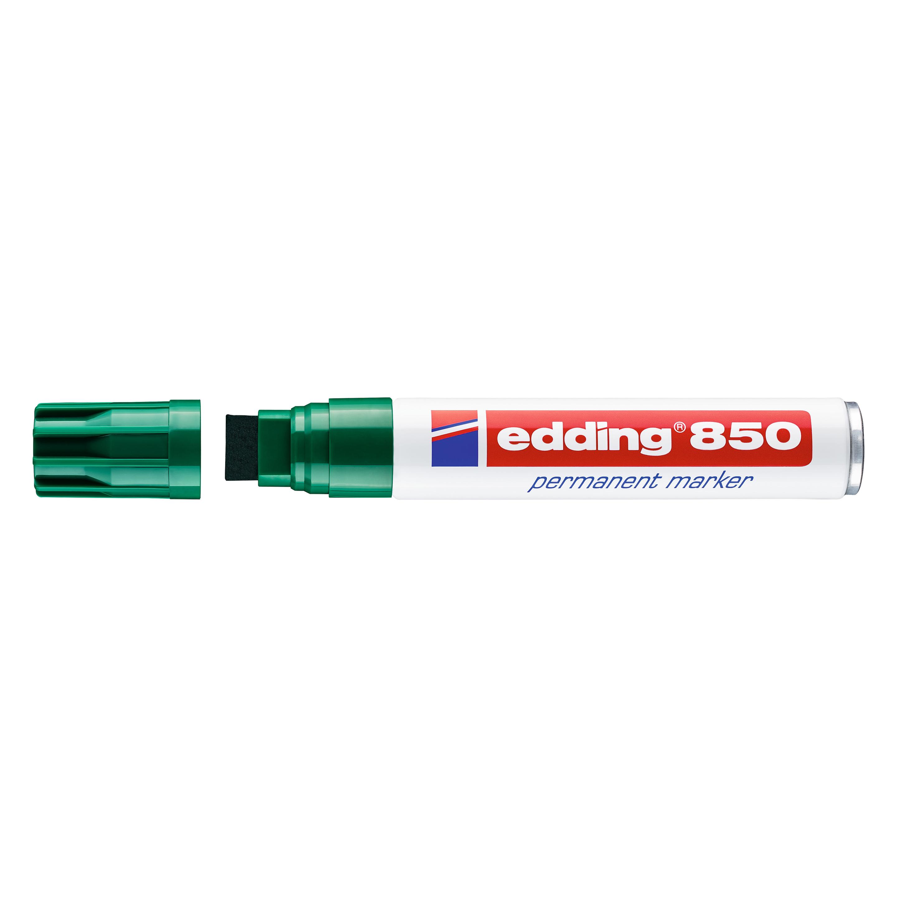 Edding 850 Permanent Marker, Keilspitze, versch. Farben (5x) (4-850 004)