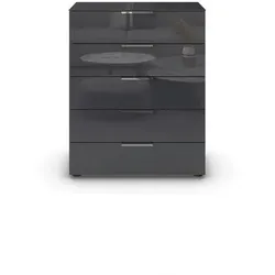 Kommode Flipp Glas Eiche/Basalt