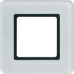Berker 10116179 Rahmen 1fach Q.7 f. Bel. Glas polarweiß