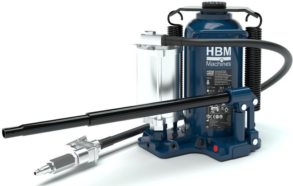 HBM cric a bottiglia pneumatico 20 tonnellate