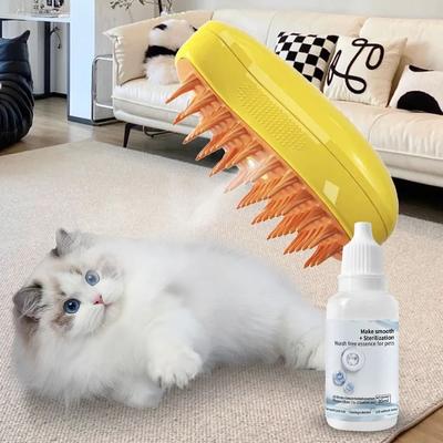 Uplift Essentials Pet Steam Brush Essence Hair Serum For Cats And Dogs Grooming And Cleaning 6pcs