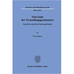 Tamburo:Vom Ende des Vermeidungsgrundsa, Fachbücher von Vito Tamburo