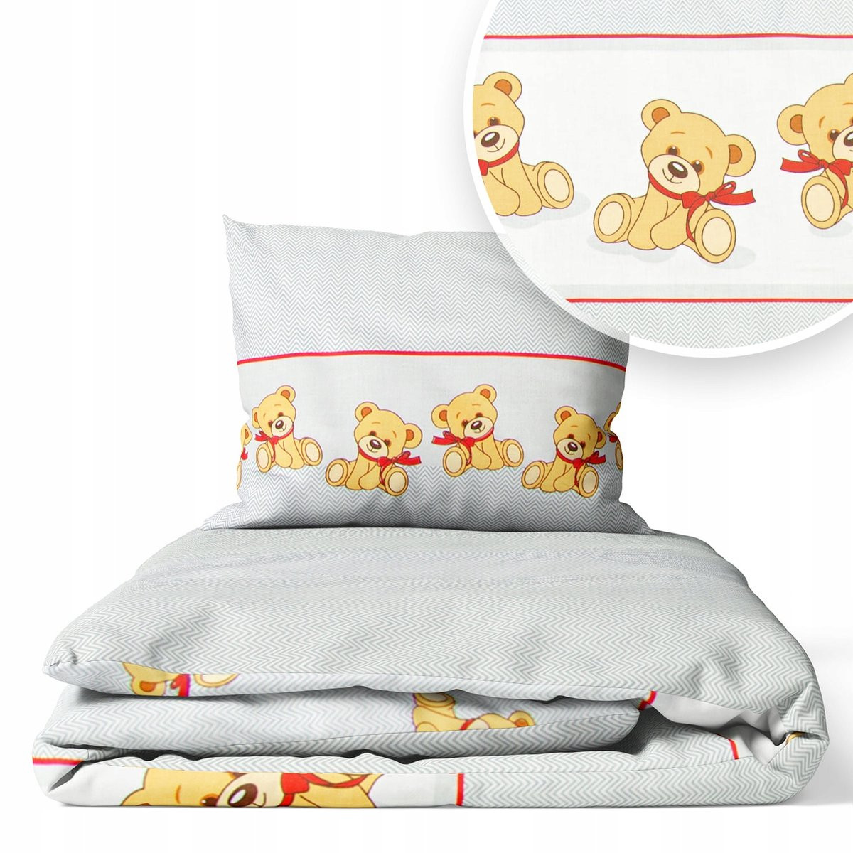 Ankras 2-delig kinderbeddengoed van katoen, 50 x 70 cm