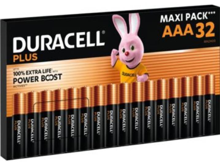 Duracell - Pile Plus Powerboost Aaa Lr03 Pack De 32 Pile