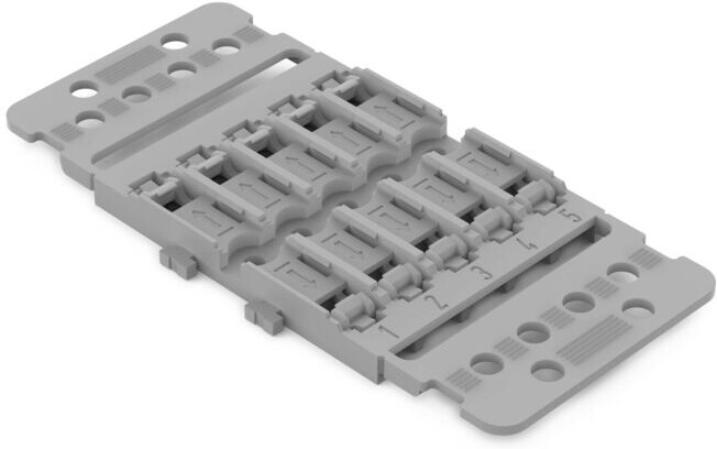 WAGO GmbH& Co. KG Adaptateur de fixation avec décharge de traction 221-2505 (1609073)