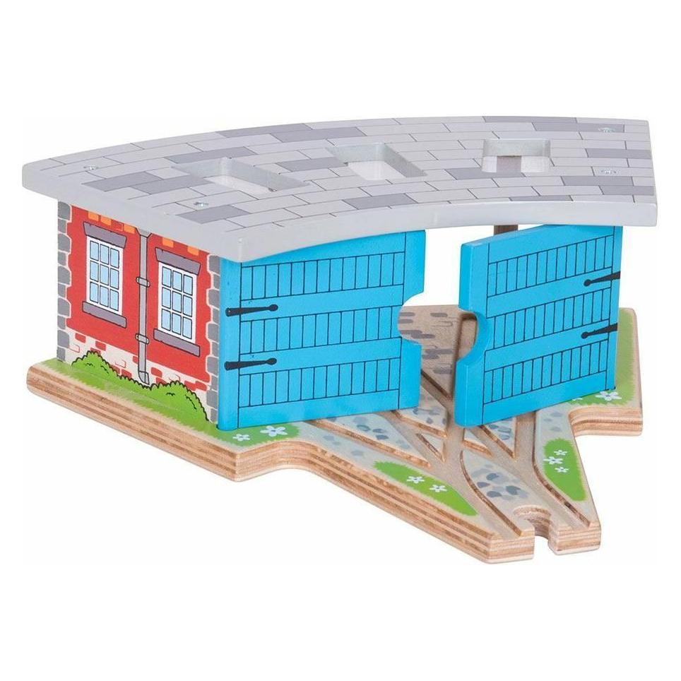Bigjigs Triple Engine Shed (B0016474OE)