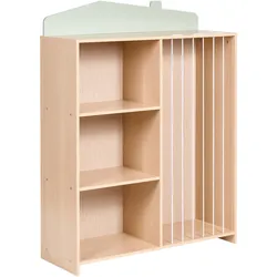 REGAL mit 3 Ebenen 105 cm Hellbraun Lackey