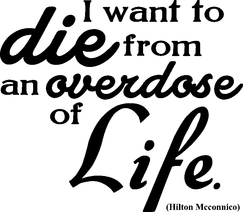 Ambiance-sticker Sticker I want to die - Hilton Mcconnico