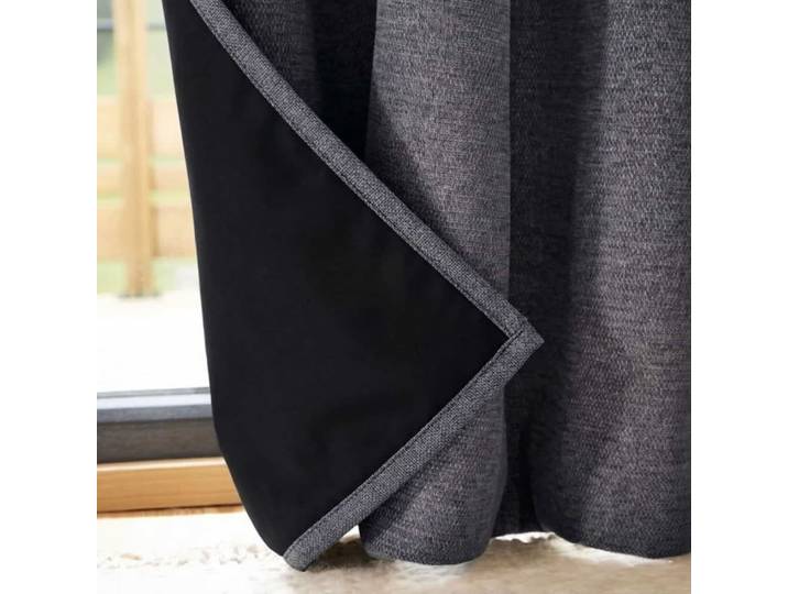 Rideau occultant grande hauteur gris foncé 140x260cm
