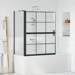 vidaXL, Duschkabine + Duschwand, Glaswand (100 cm, 68 cm, 128 cm)
