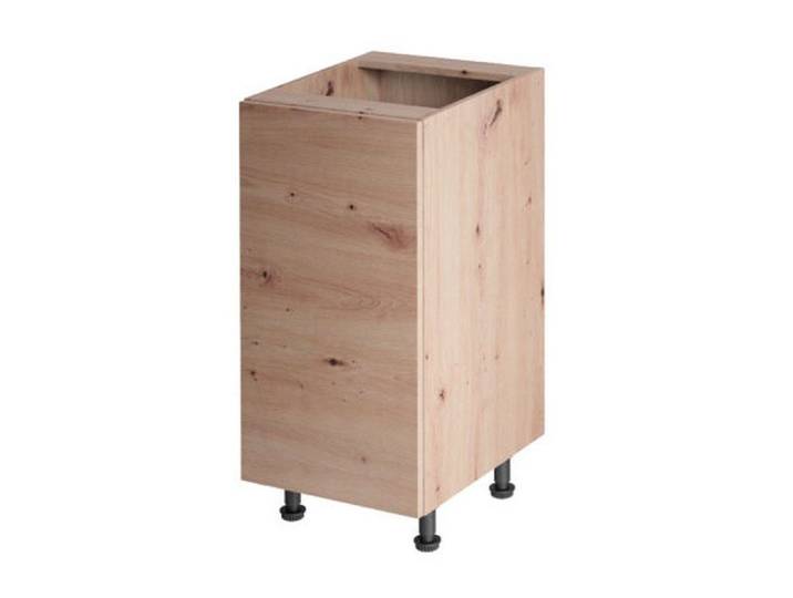 Xlmoebel Unterschrank Küchenunterschrank Basis Beige aus MDF mit Mittelboden (1-St., Küchenunterschrank Basis) Made in Europa