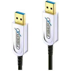 Purelink Serie - USB 3.1 Glasfaser Kabel - USB-A USB-A - 7.5m (7.50 m, USB 3.2 Gen 1, 4.50 W), USB Kabel