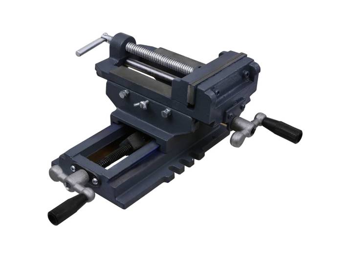 vidaXL Schraubstock Kreuztisch Handbetrieben 127 mm
