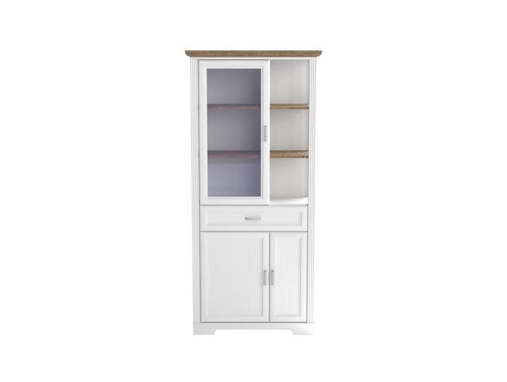 Vitrine Jasmin Pinie hell Nachbildung/Artisan Eiche Nachbildung 93 x 204 x 42 cm
