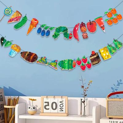 Hungry Caterpillar Flag Banner Classroom Decor Hungry Caterpillar Flag Banner Classroom Decor