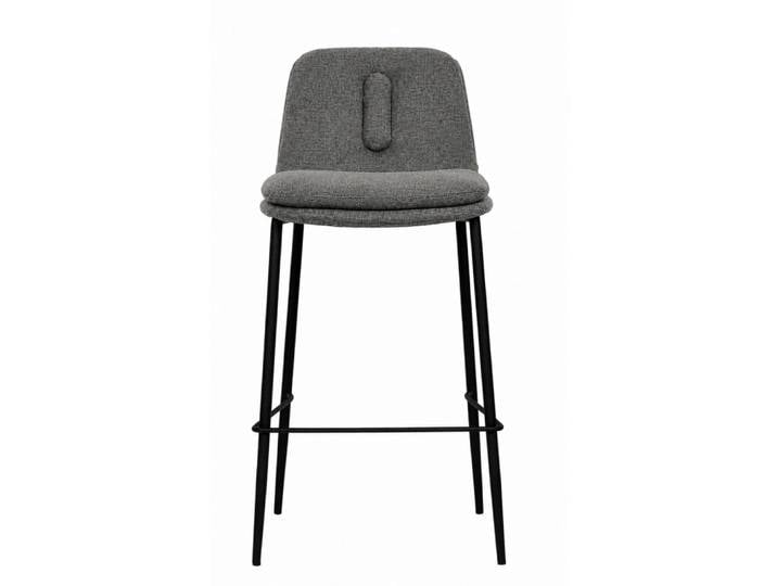 Tabouret de bar en tissu anthracite