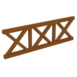 Skan Holz Andreaskreuzbrüstung Terrassenüberdachung nussbaum 270 cm