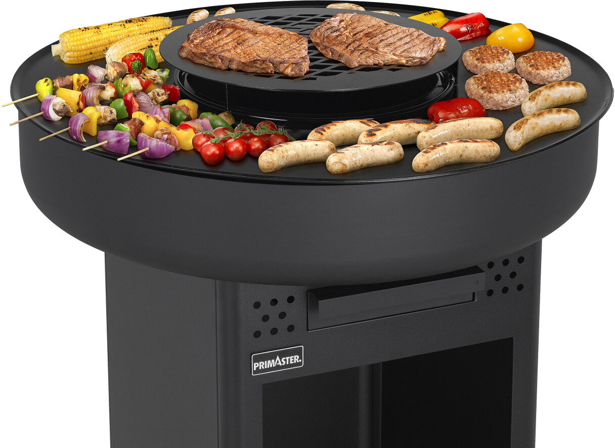 Primaster Holzkohlegrill Brooksdale Grillfläche: Ø 83 cm