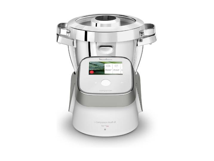 MOULINEX Küchenmaschine i-Companion Touch XL Silber/Weiss , weiss (silberfarben, weiß), B:31cm H:35cm T:31cm, Küchenmaschinen, Küchenmaschine